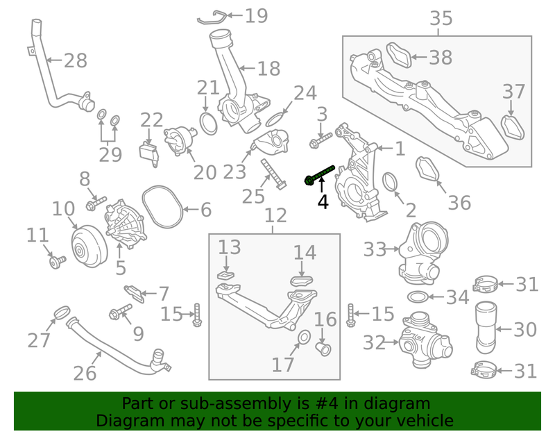 Genuine Porsche parts diagram