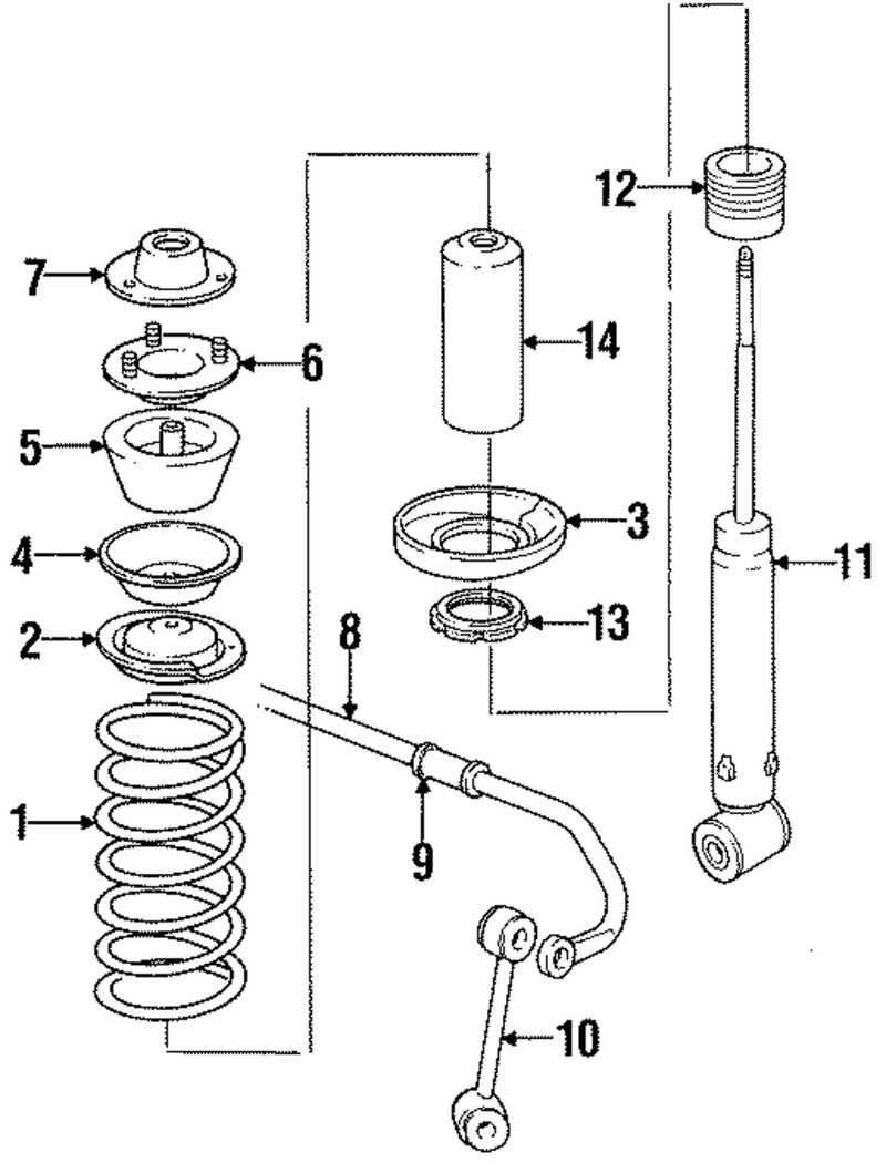 Genuine Porsche parts diagram