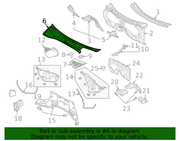 Genuine Porsche parts diagram