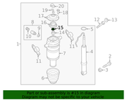 Genuine Porsche parts diagram