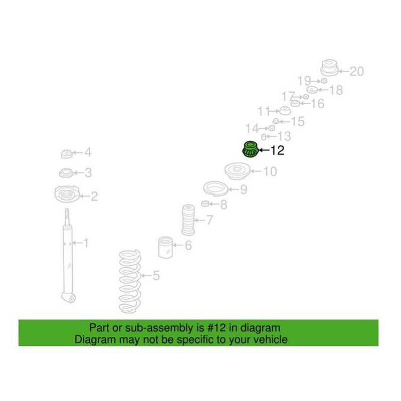 VW Shock Mount Bushing – Rear 191512333
