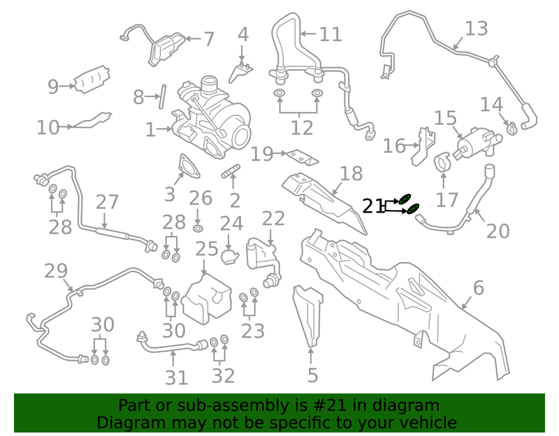 Genuine Porsche parts diagram