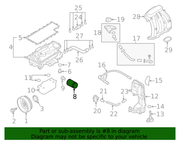 Genuine Porsche parts diagram