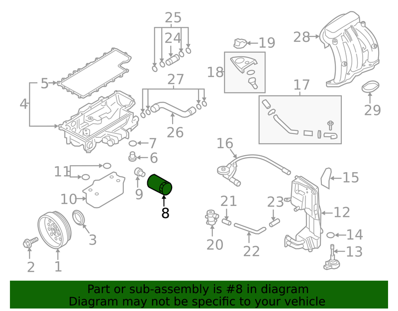 Genuine Porsche parts diagram