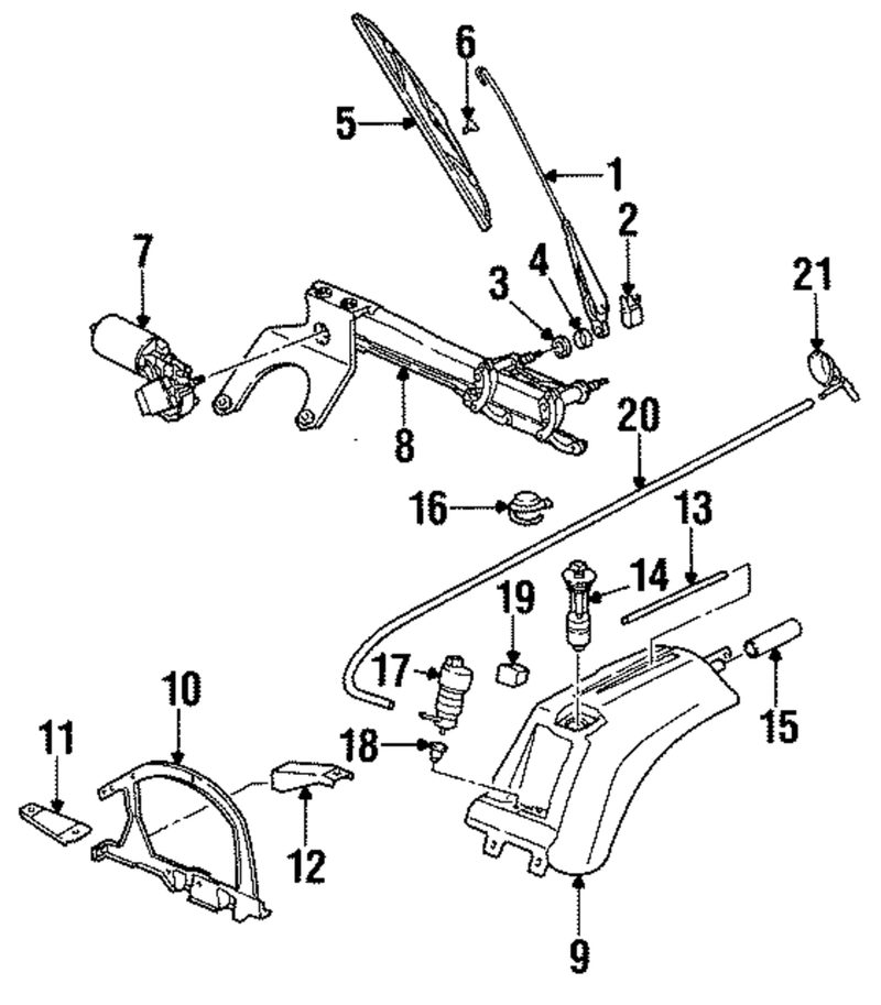 Genuine Porsche parts diagram