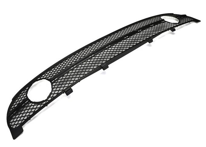VW Bumper Cover Grille – Front Center (Satin Black) 1C0807681E01C