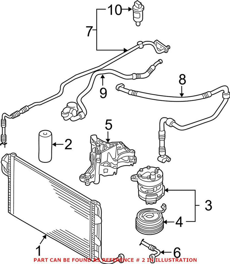 VW A/C Receiver Drier 1C0820191