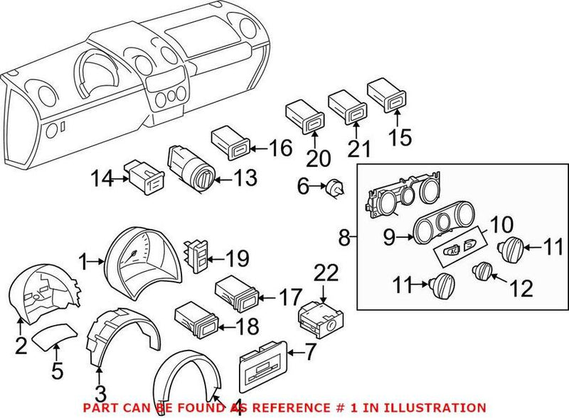 VW Instrument Cluster (MPH) 1C0920951