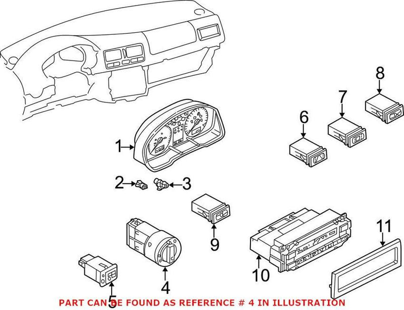 VW Headlight Switch 1C0941531B20H