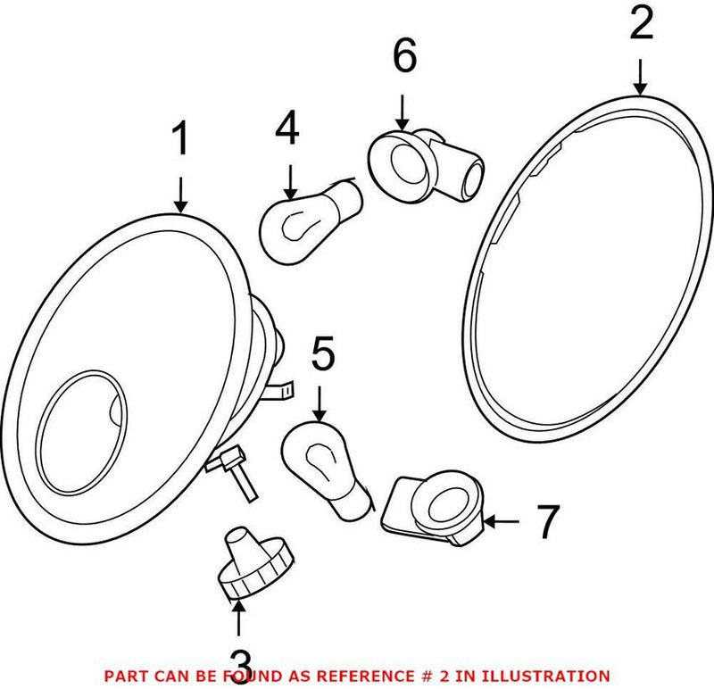 Tail Light Housing Seal – Passenger Side