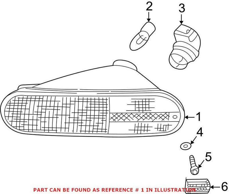 Turn Signal Light Assembly – Front Passenger Side