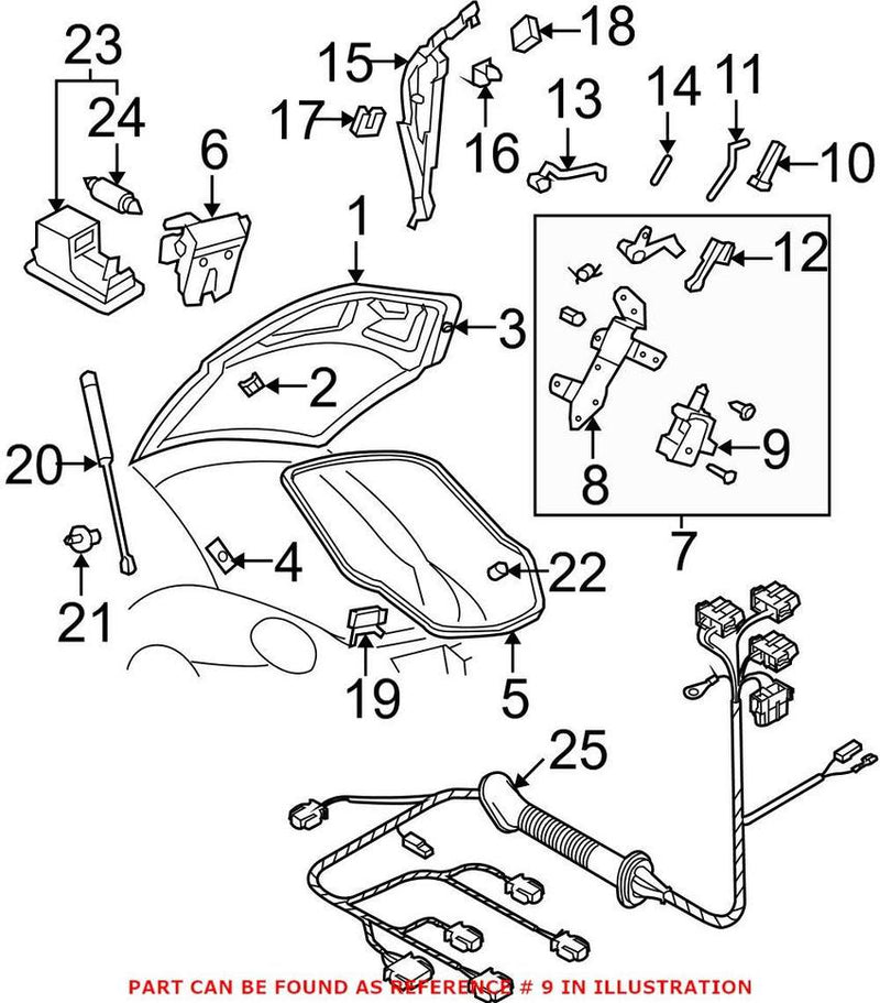VW Trunk Lock Actuator Motor 1C0959781