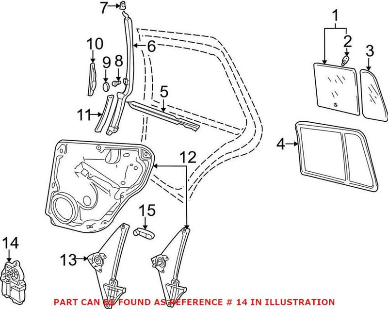 Window Motor – Rear Driver Side