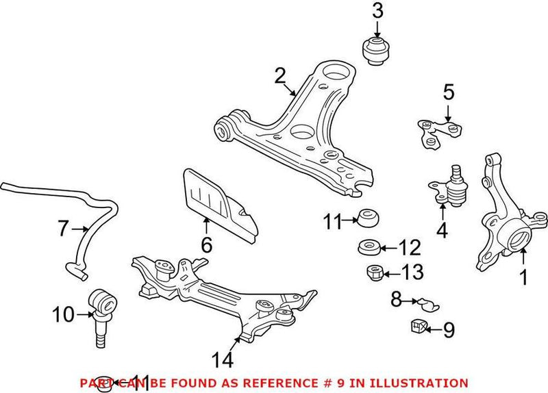 VW Sway Bar Bushing – Front (19mm) 1H0411314