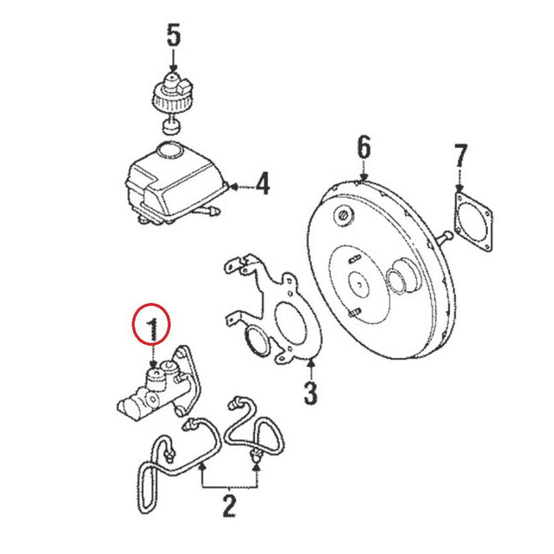 VW Brake Master Cylinder 1H1698019A