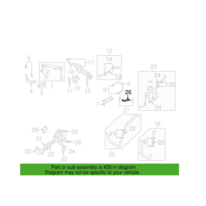 Engine Coolant Hose (Expansion Tank to Pipe)