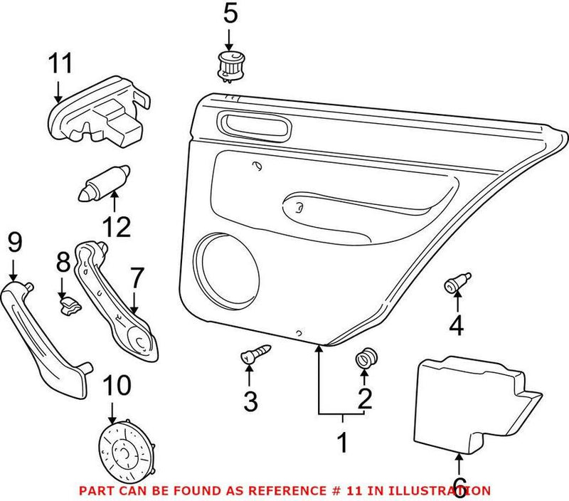 VW Courtesy Light 1J0947411E