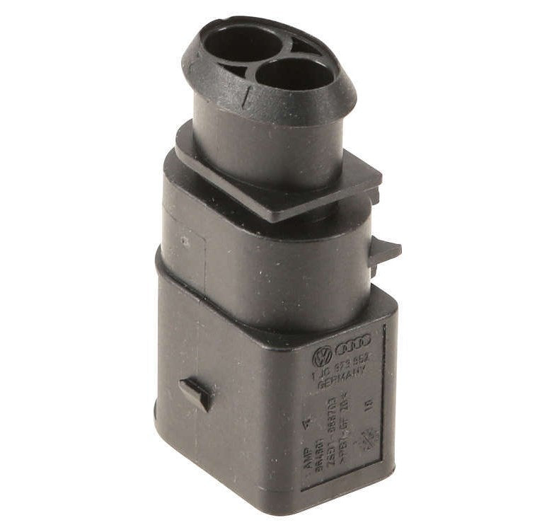 Genuine VW/Audi VW Connector (2 Pin) (Round/Flat) 1J0973852