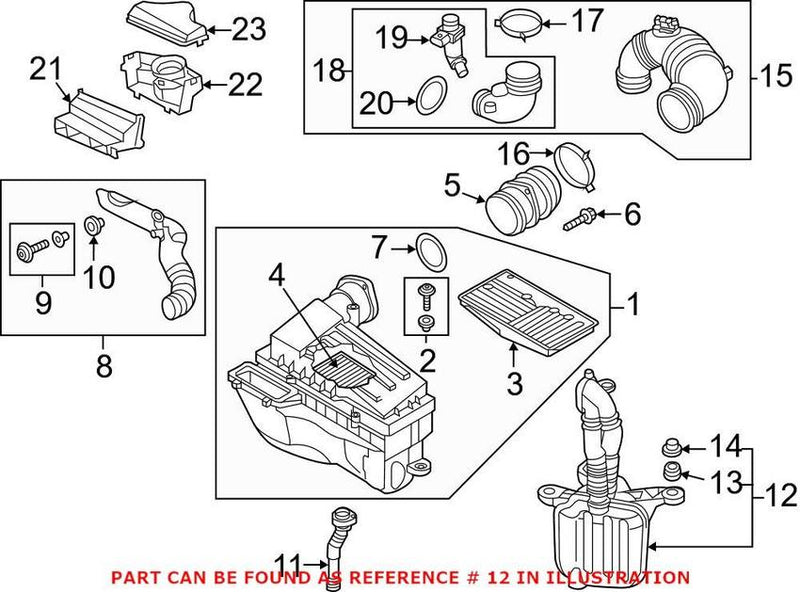 VW Engine Air Intake Resonator 1K0129951 – Genuine VW/Audi
