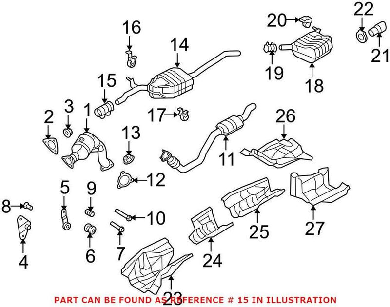 VW Exhaust Clamp (65mm) 1K0253141P