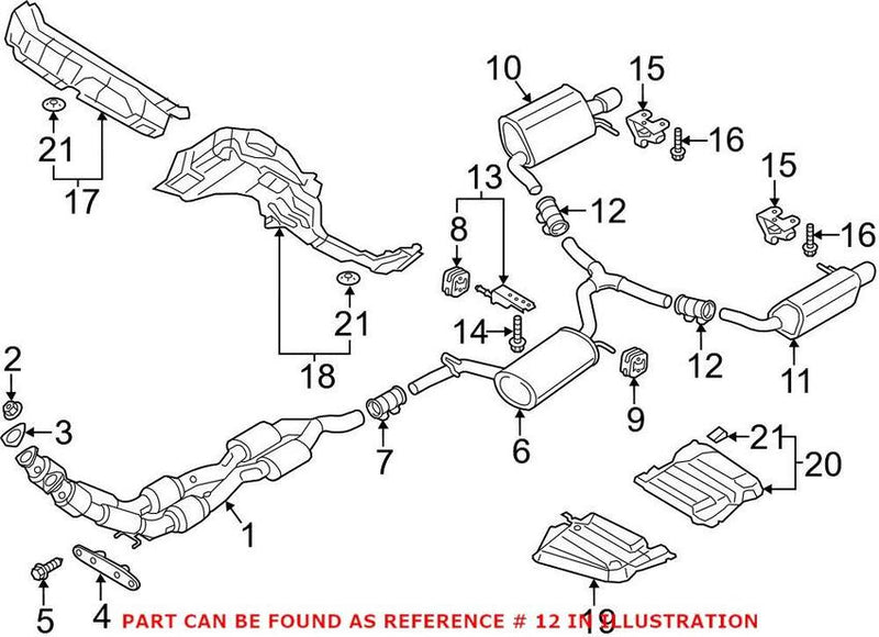 VW Exhaust Clamp 1K0253141R