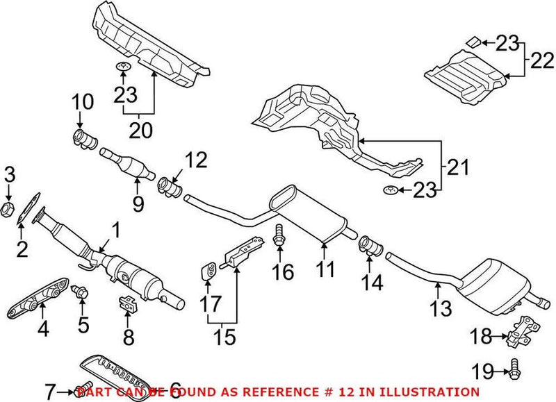 VW Exhaust Sleeve (Dual Band) (55x88mm) 1K0253141S