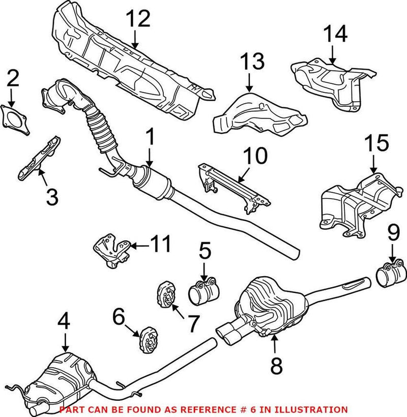 VW Exhaust Hanger 1K0253147D