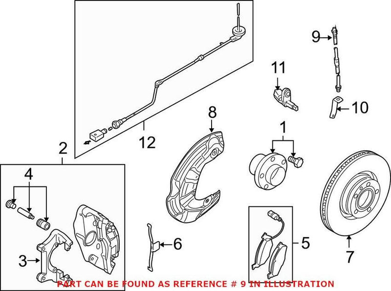 VW Brake Hose – Front 1K0611701L
