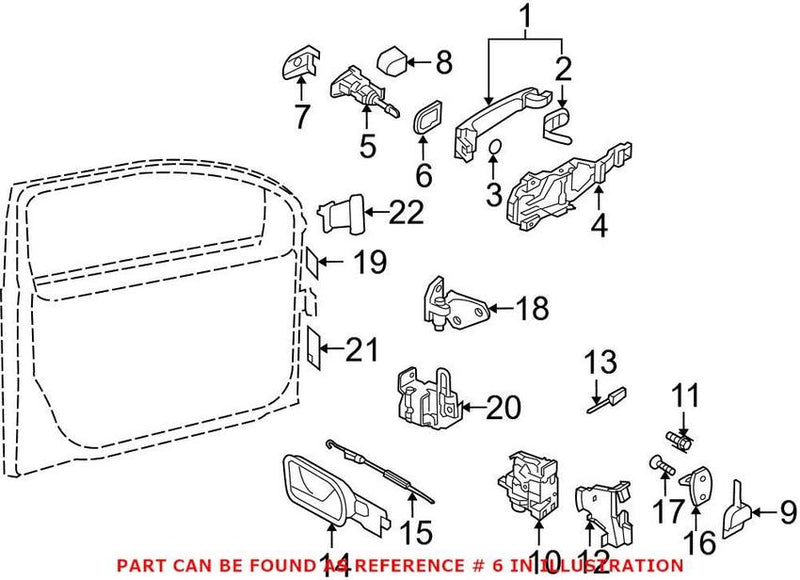 VW Door Lock Cylinder Seal 1K08372119B9