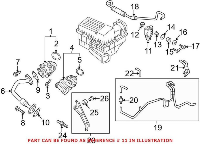 VW Exhaust Back Pressure Regulator 1K0906627B