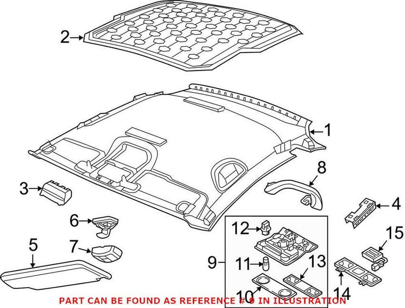 VW Reading Light 1K0947105N 82V – Genuine VW/Audi