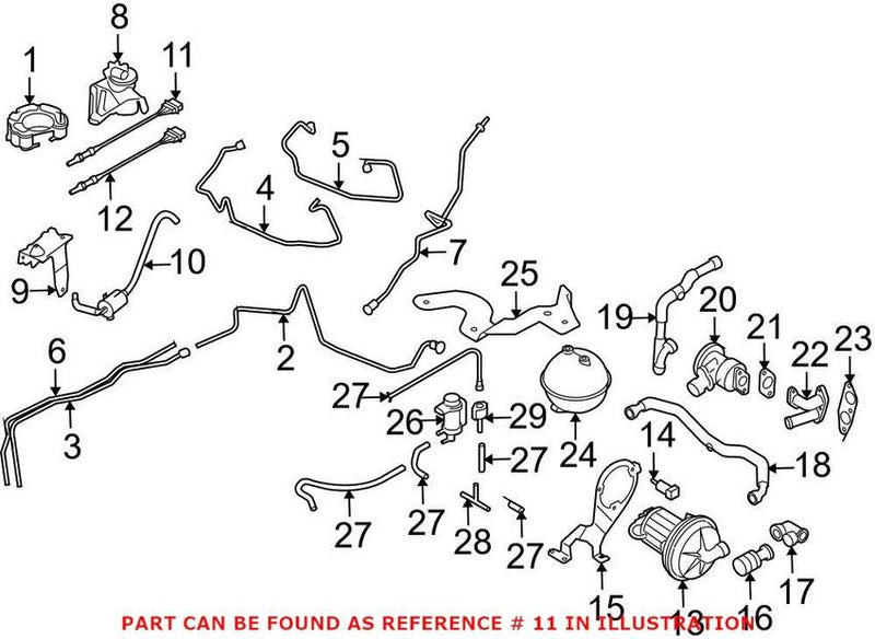 Genuine VW/Audi VW Oxygen Sensor – Front (Cyl 1-3) 1K0998262K