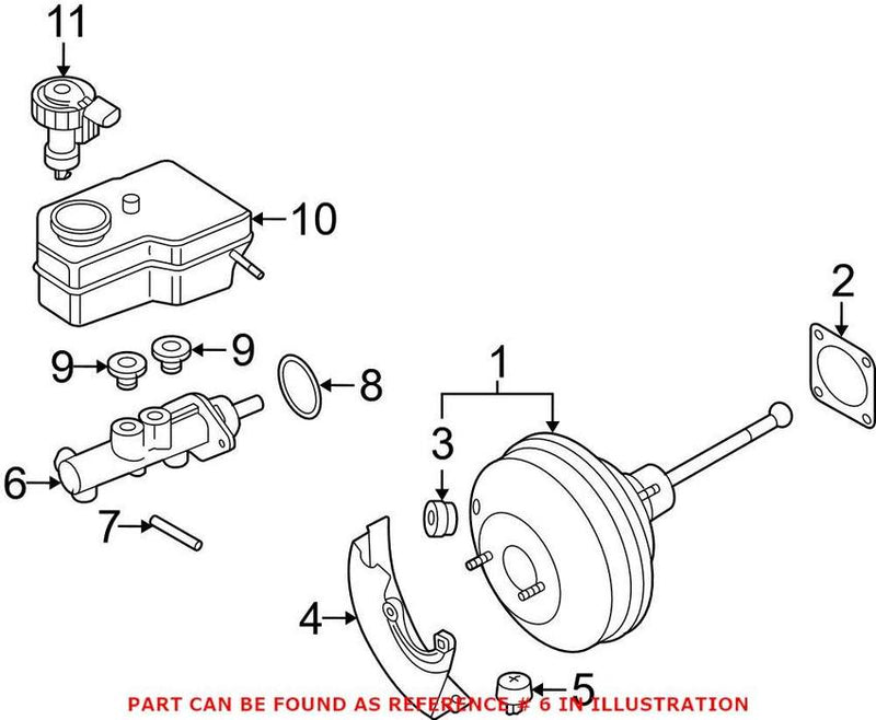 VW Brake Master Cylinder 1K1614019T – Genuine VW/Audi