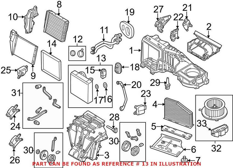 VW A/C Evaporator Core 1K1820103H