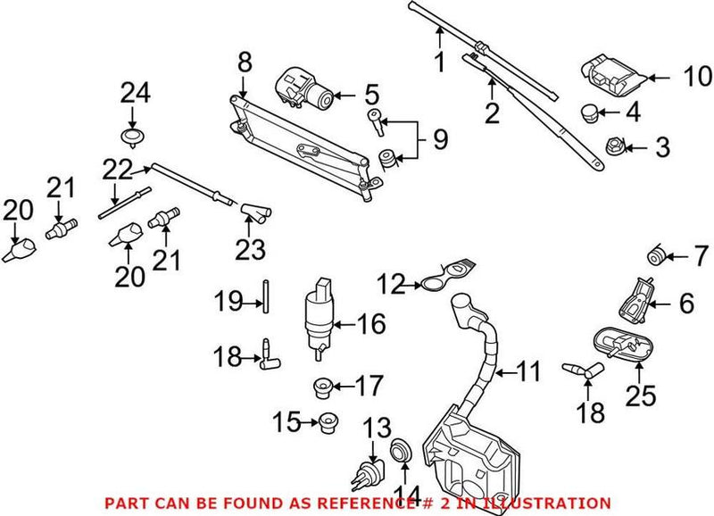 Windshield Wiper Arm – Driver Side