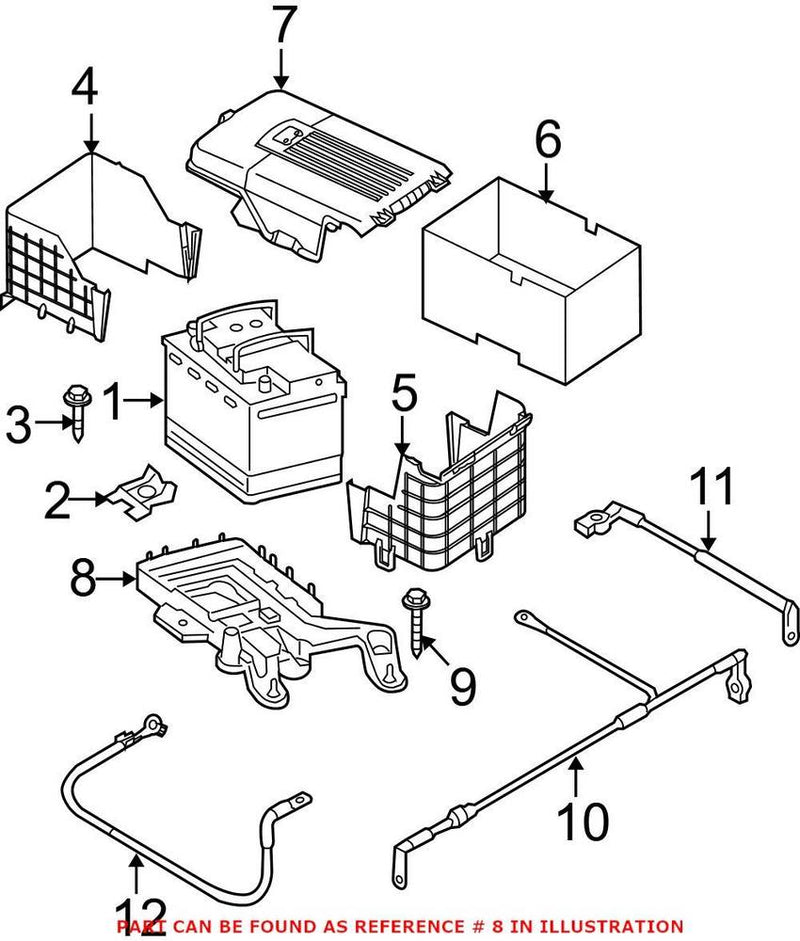 VW Battery Tray 1KM915333 – Genuine VW/Audi