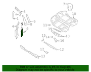 Genuine Porsche parts diagram