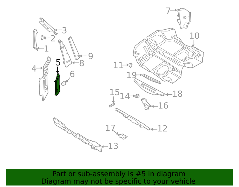 Genuine Porsche parts diagram
