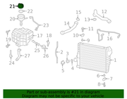 Genuine Porsche parts diagram