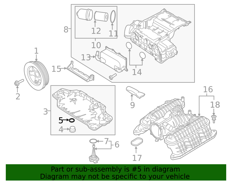 Genuine Porsche parts diagram