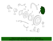 Genuine Porsche parts diagram