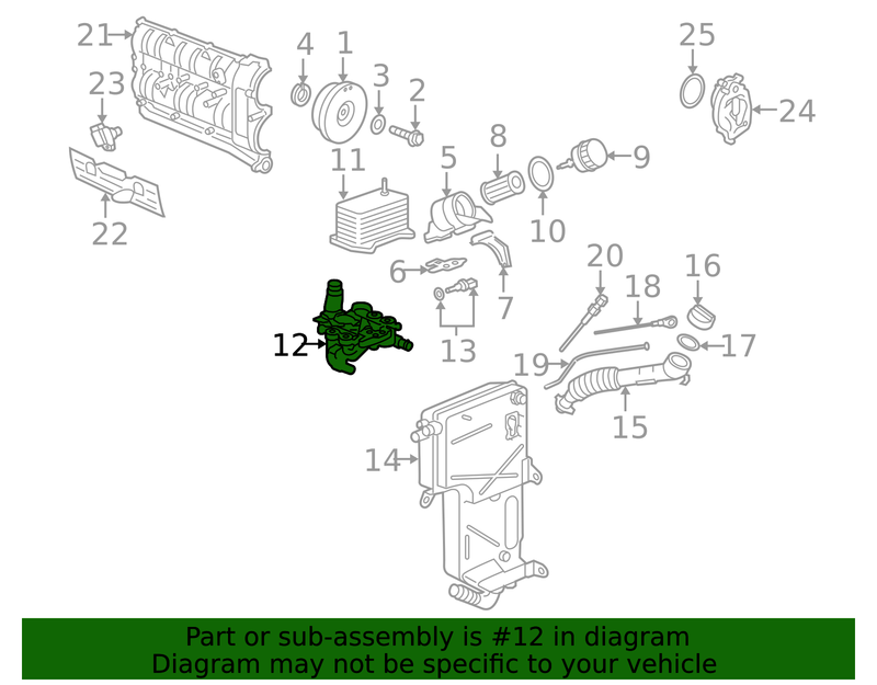 Genuine Porsche parts diagram
