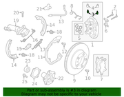 Genuine Porsche parts diagram