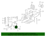Genuine Porsche parts diagram