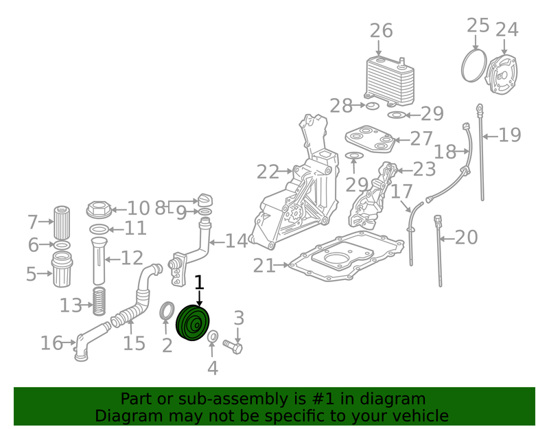 Genuine Porsche parts diagram