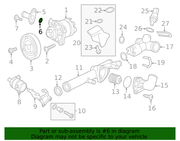Genuine Porsche parts diagram