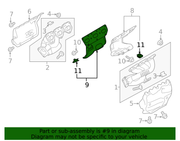 Genuine Porsche parts diagram