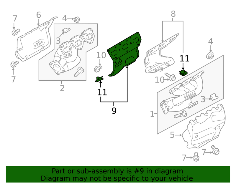 Genuine Porsche parts diagram