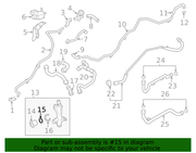 Genuine Porsche parts diagram