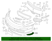 Genuine Porsche parts diagram